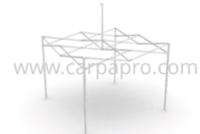 Video Simulador 3D estructura carpas plegables CarpaPro® Basic 3x3 m