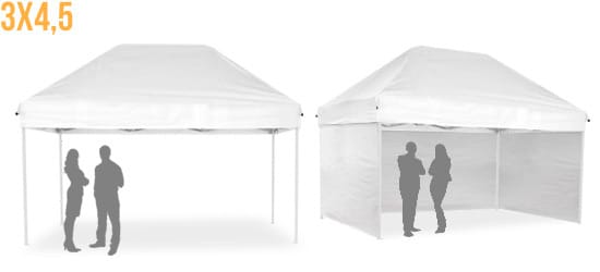 Carpa plegable Elite de 3x4,5 m