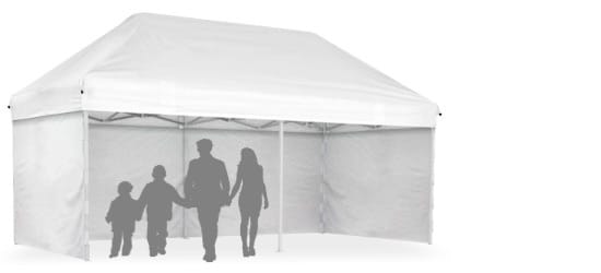 Carpa plegable CarpaPro® Elite 3x6 m - NEGRO