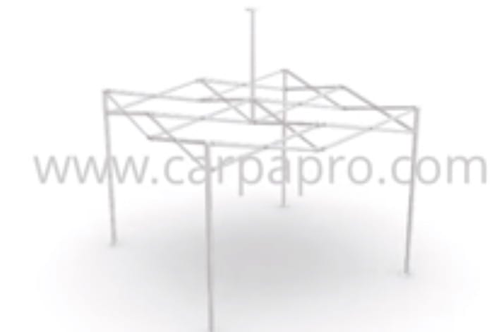 Video Simulador 3D estructura carpas plegables CarpaPro® Basic 3x3 m