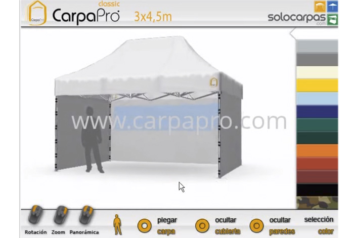 Video 3D carpas plegables CarpaPro® Classic 3x4,5 m