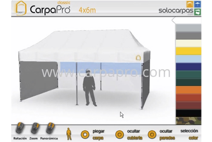 Video 3D carpas plegables CarpaPro® Classic 4x6 m