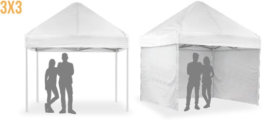 Carpa plegable Light de 3x3 m